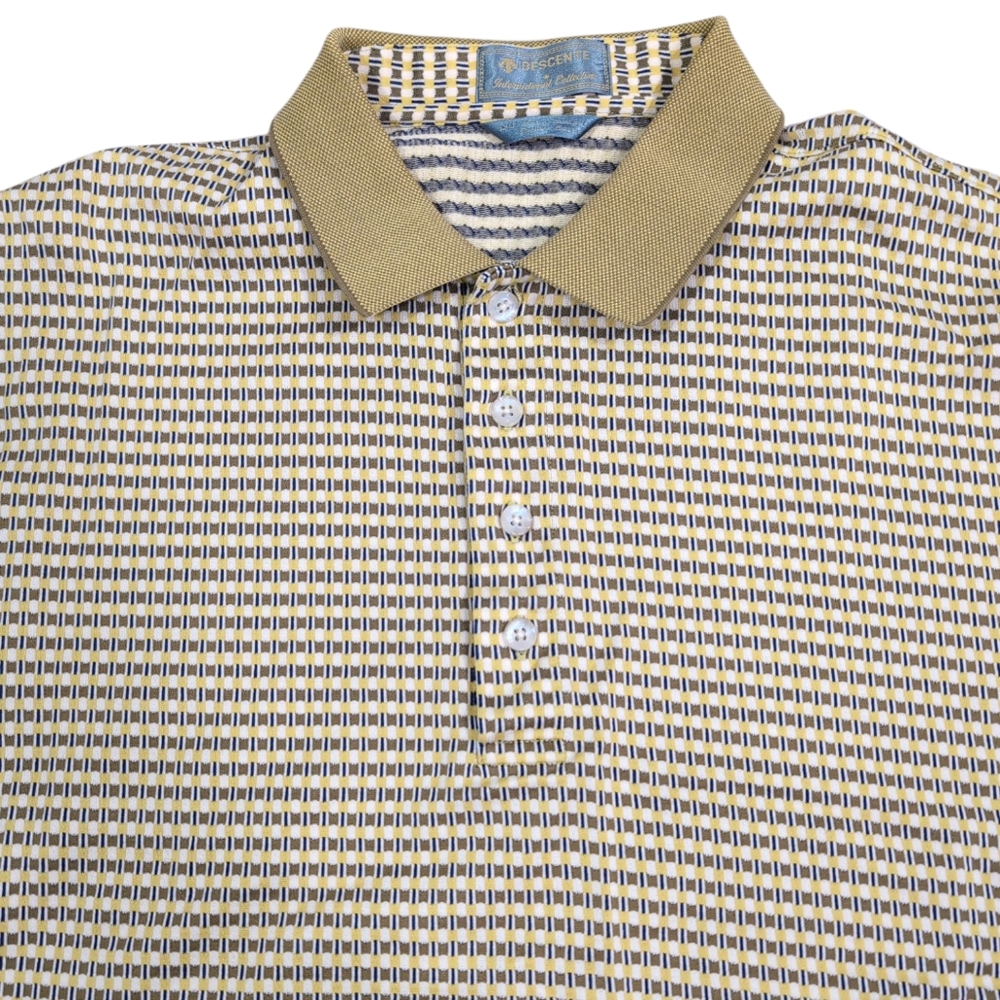 Descente Polo Shirt, International Collection 100% Cotton, Golf Casual, Men's XL